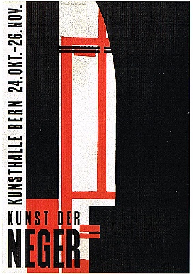 1953 - Kunst der Neger -Linolschnitt und Buchdruck - 100,2x69,9cm